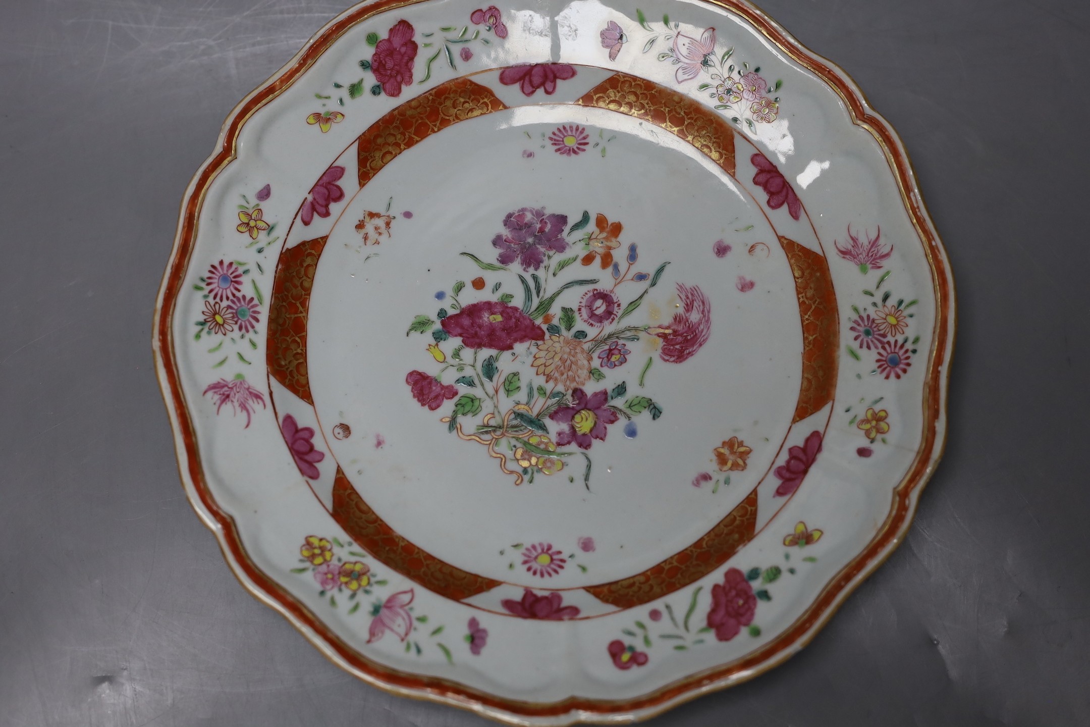 A group of 18th / 19th century Chinese blue and white plates and bowls, Largest 22 cm diameter